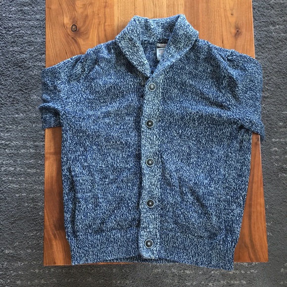 Indigo button down sweater - Picture 2 of 3